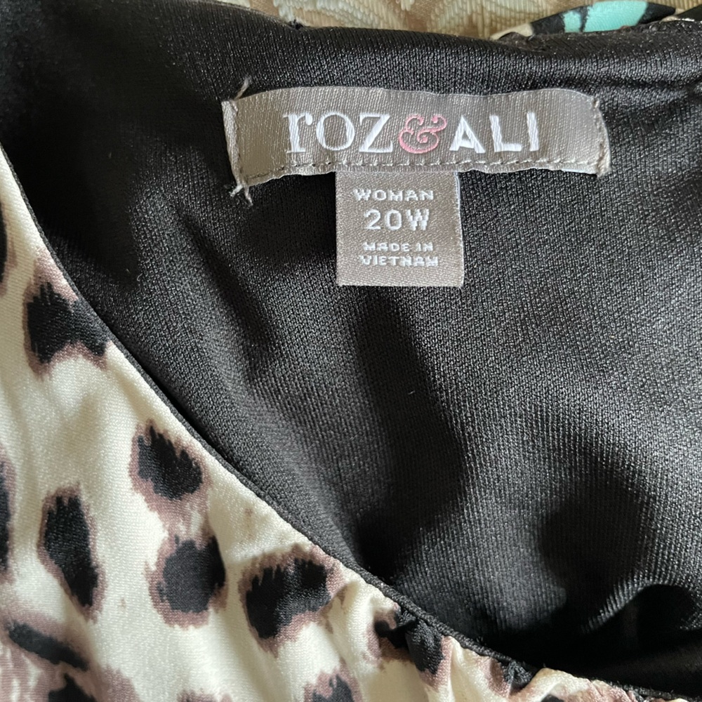 Maxi dress teal & black Roz&Ali 20W - Picture 7 of 7